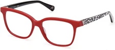GUESS GU5220 066 Shiny Red Plastic Optical Eyeglasses Frame 53-15-140 GU 5220 RX