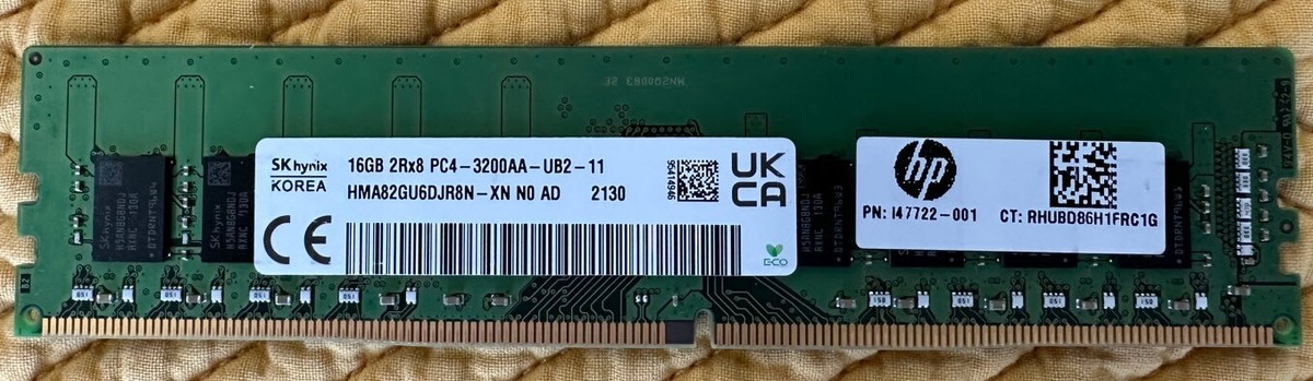 SK hynix 16GB×3枚　合計48GB SK hynix 16GB DDR5 4800MHz SODIMM Laptop RAM 1Rx8