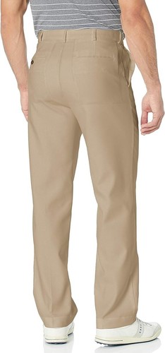 NWT PGA Tour Men Performance Casual Trouser Pants Active Waistband Beige 40 X 30 - Picture 2 of 7