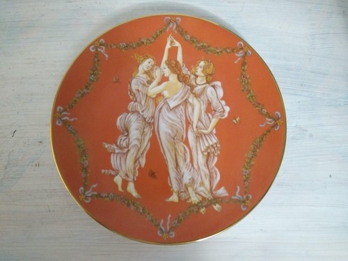 Vntg. "Piatto decorativo da collezione di BERNATH FINE ART - ""Le tre grazie"" 8" - Foto 2 di 4