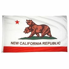 3x5FT New California Republic Flag Polyester CA State USA Two Head Bear 100D