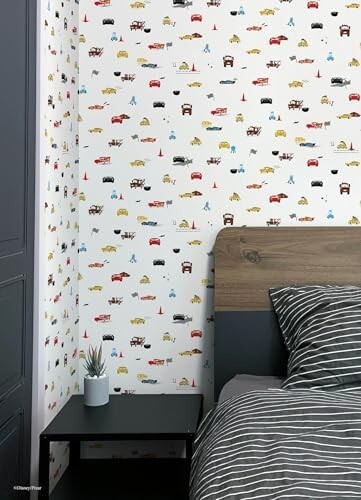 NEW RoomMates Disney Pixar Cars Racing Peel and Stick Wallpaper 30 sq. ft. - Picture 7 of 8