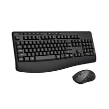 Wireless Keyboard and Mouse Combo, E-YOOSO 2.4GHz Full-Sized Ergonomic Wirele...