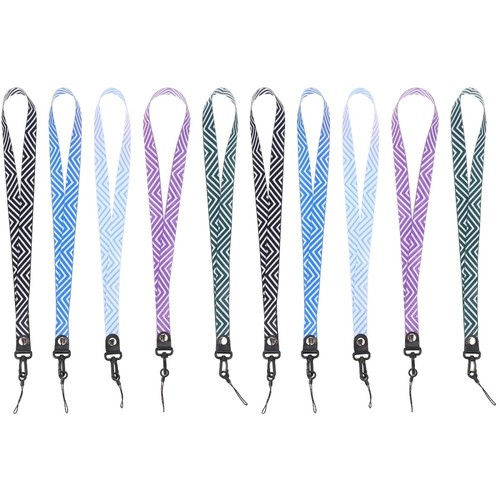 Set of 2 Lanyard Keychain Work Miss Id Holder Personalised Lanyards - Zdjęcie 2 z 6