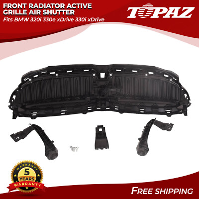 Front Radiator Active Grille Air Shutter For BMW 320i 330e xDrive 330i xDrive
