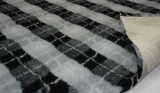 Professional NON SLIP Veterinary Dog Puppy Vet Bedding DIAMOND CHECK - BLACK GRE
