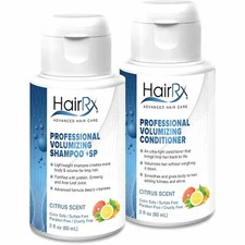 HairRx Professional Volumizing Shampoo +SP (for Oily Scalps) & Conditioner Trave
