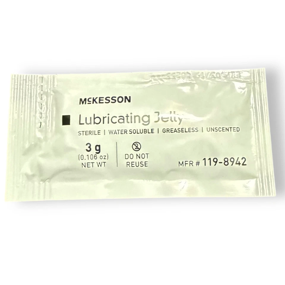 Paquete estéril individual de gelatina lubricante McKesson - 3g, 375ct ¡Nuevo sin caja! Foto 3 de 4
