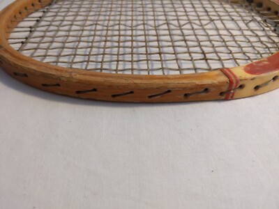 Raquette De Tennis Vintage MacGregor Tourney-I Super Court – Bois Et Métal, Taille 4 5/8