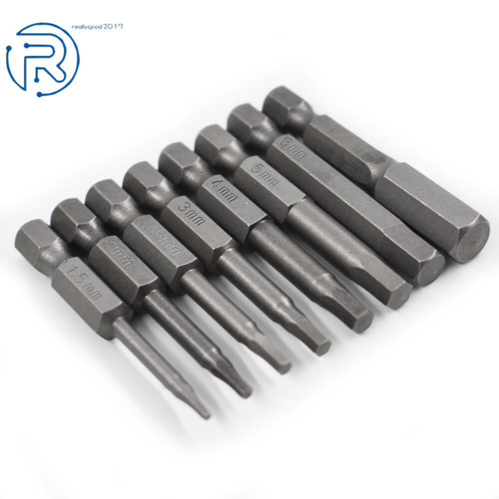 8Pcs Hex Head Allen Bit Set Quick Connect Shank Impact Driver Drill Metric New