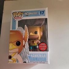 FUNKO POP HAWKMAN #17 METALLIC GEMINI 240 pcs VAULTED 2011 + PROTECTOR