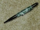 Gatsby Twist Pen with Green Swirl Body with Gun Metal & Chrome Trim — photo 3