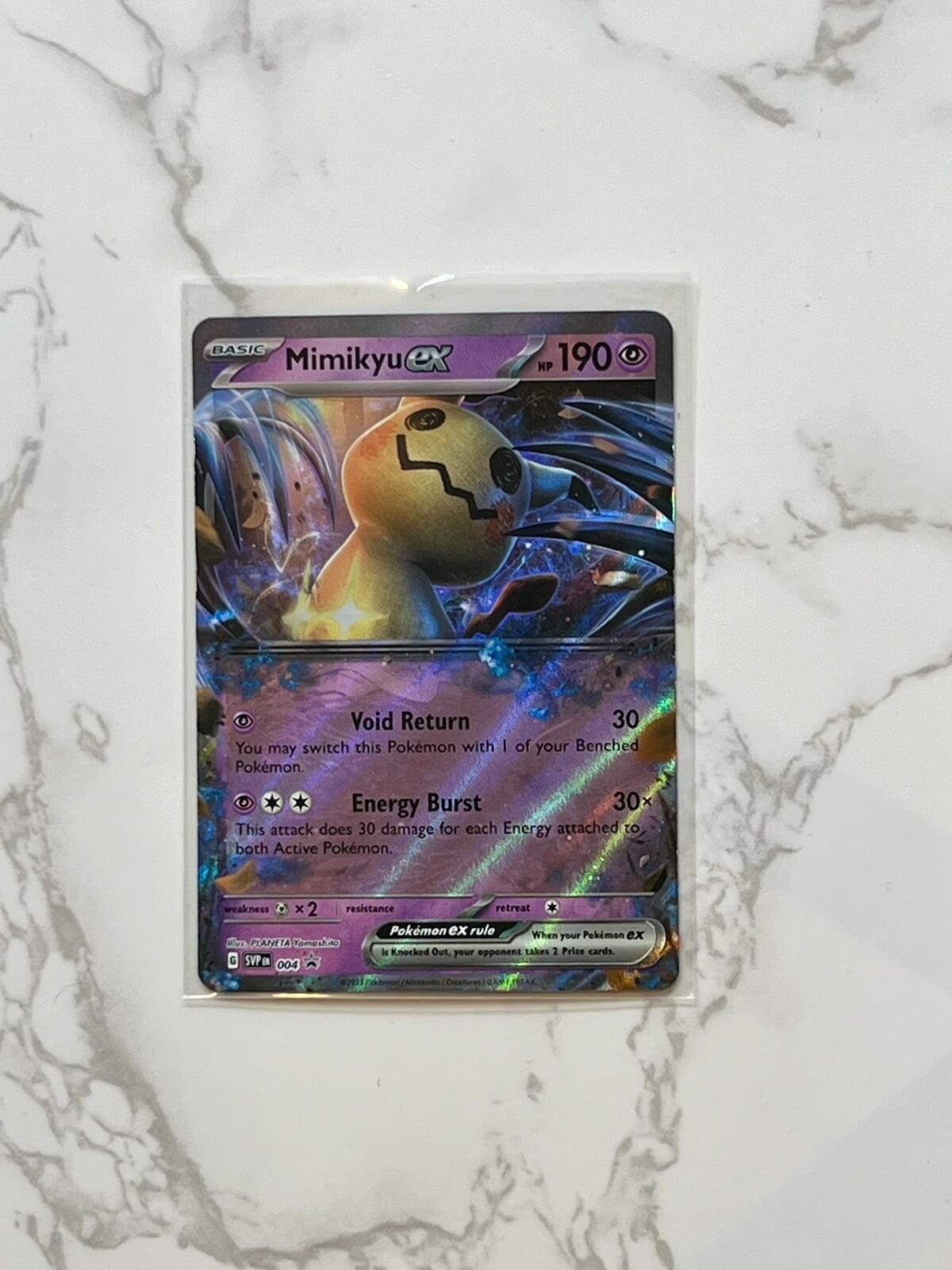 Pokémon TCG Mimikyu ex Scarlet & Violet Black Star Promos SVP004 Holo Promo NM