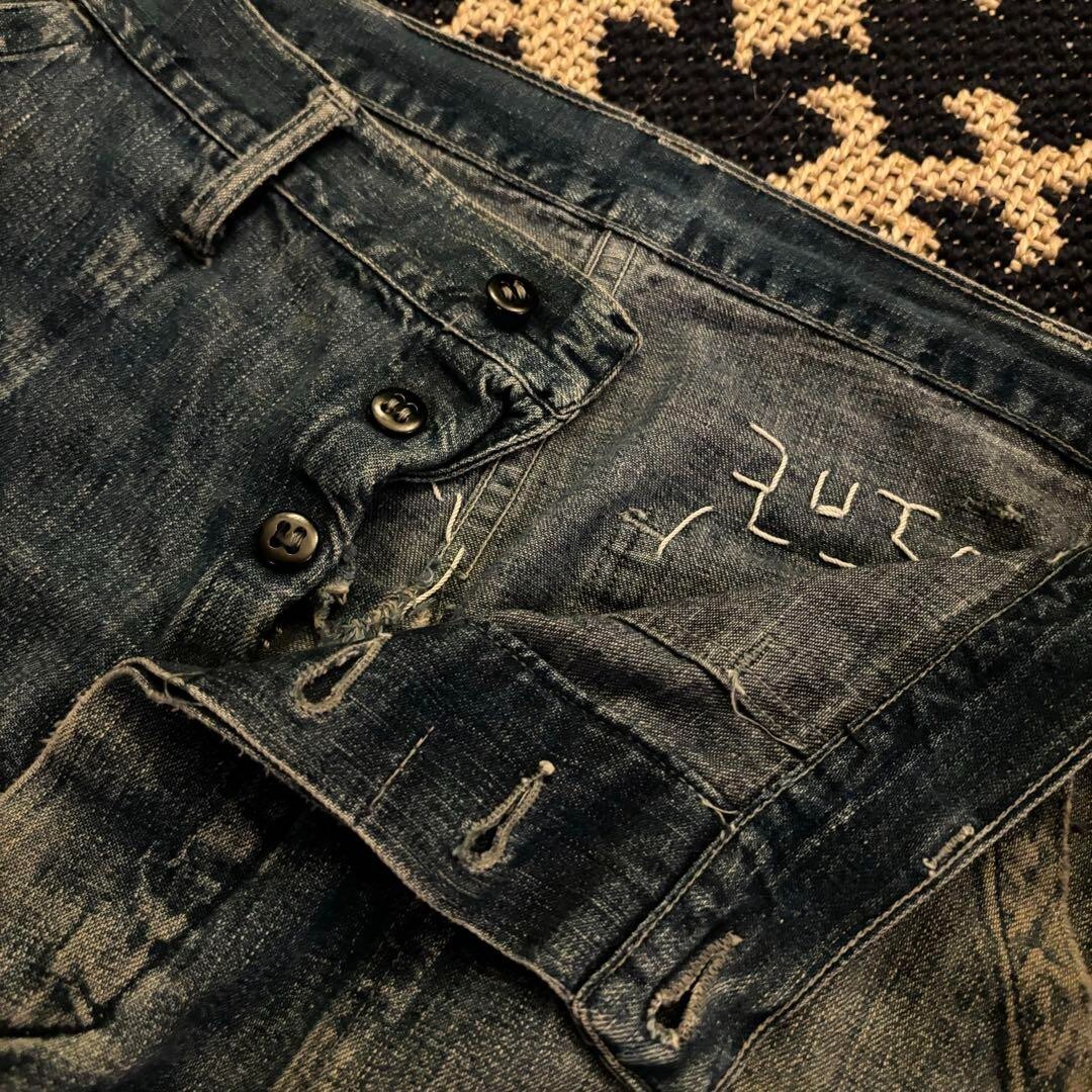 US Navy 40s Vtg M-45 Denim Baker Pants Military Men's Bottom US Navy 40s Vtg M-45 Denim Baker Pants Military Men's Bottom