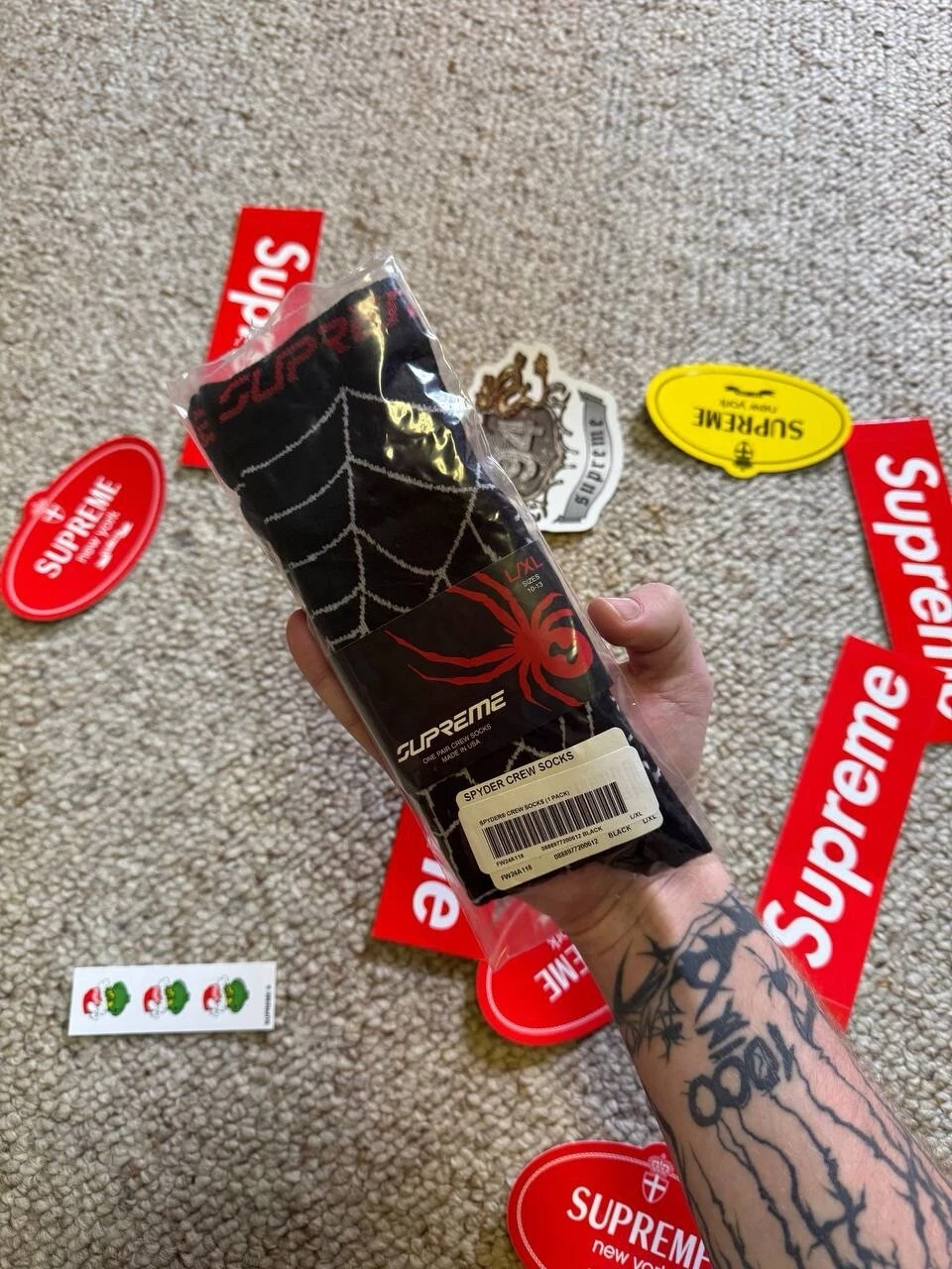 Chaussettes d'équipage Supreme®/Spyder® (1 paquet) TAILLE : XL COULEUR : NOIR