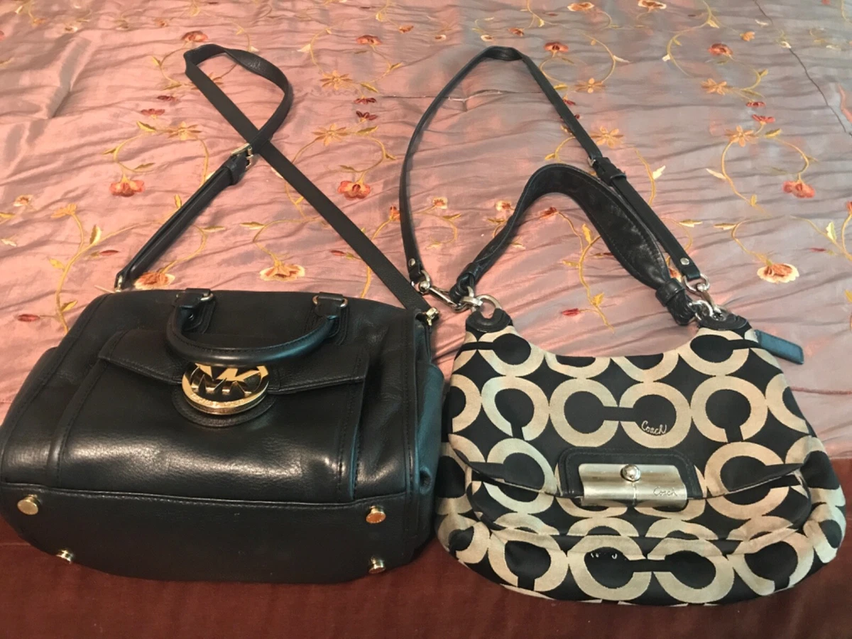 Coach crossbody purse GRAY and MICHAEL KORS black purse NICE