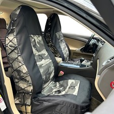 For Chevy Colorado 2004-now Truck Front Seat Covers Heavy Duty Camo Canvas 2pcs