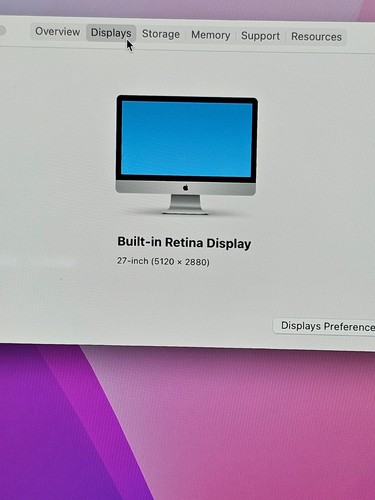 APPLE IMAC A1419 27" RETINA 5K LATE 2015 i5 @ 3.2GHz 24GB RAM 2.12TB FUSION*READ - Picture 3 of 11