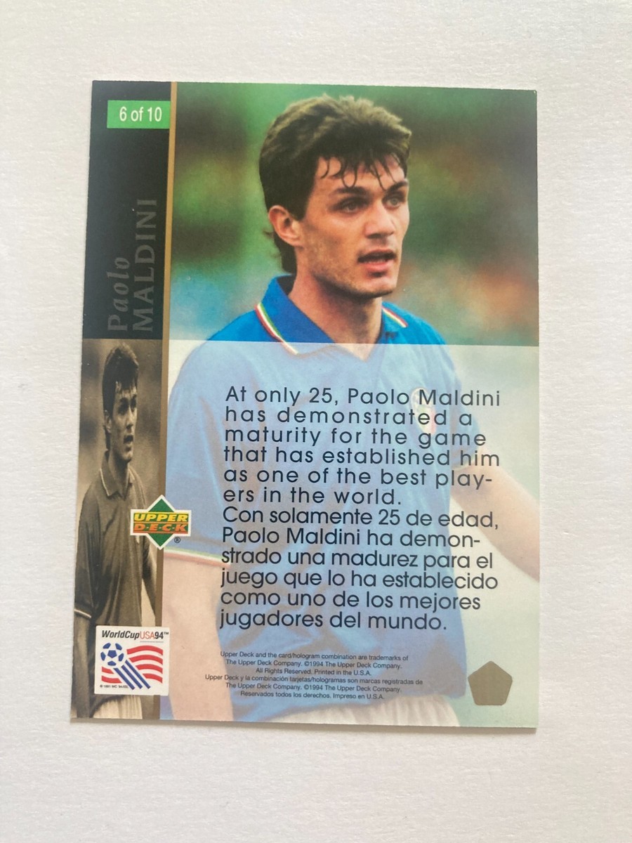 Paolo Maldini 1994 Upper Deck World Cup USA 94 Superstars