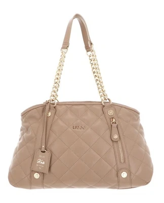 LIU JO Kate ECS Tote M Schultertasche Handtasche Tasche Cameo Rose hellbraun Neu