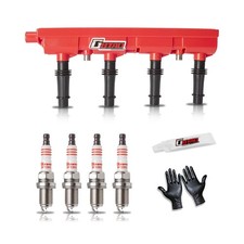 Upgraded Ignition Coil Pack and 4x Iridium Spark Plug for 1.4L 1.8L... Fast Ship
