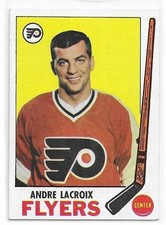ANDRE LACROIX 1969-70 Topps Hockey card #98 Philadelphia Flyers EX+