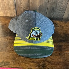Oregon Ducks Youth Snapback Cap Gray Green Yellow
