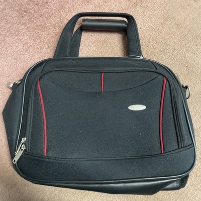 Samsonite Carry On Bag with Shoulder & Carry Handle Black with Red Detailing New