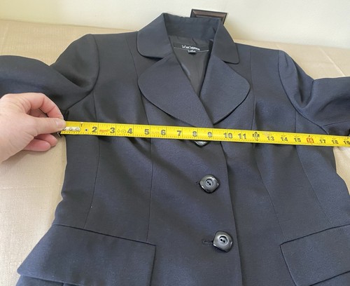 Le Suit Separates Black Blazer Jacket 3 Button Round Lapel NEW 6 - Picture 7 of 8
