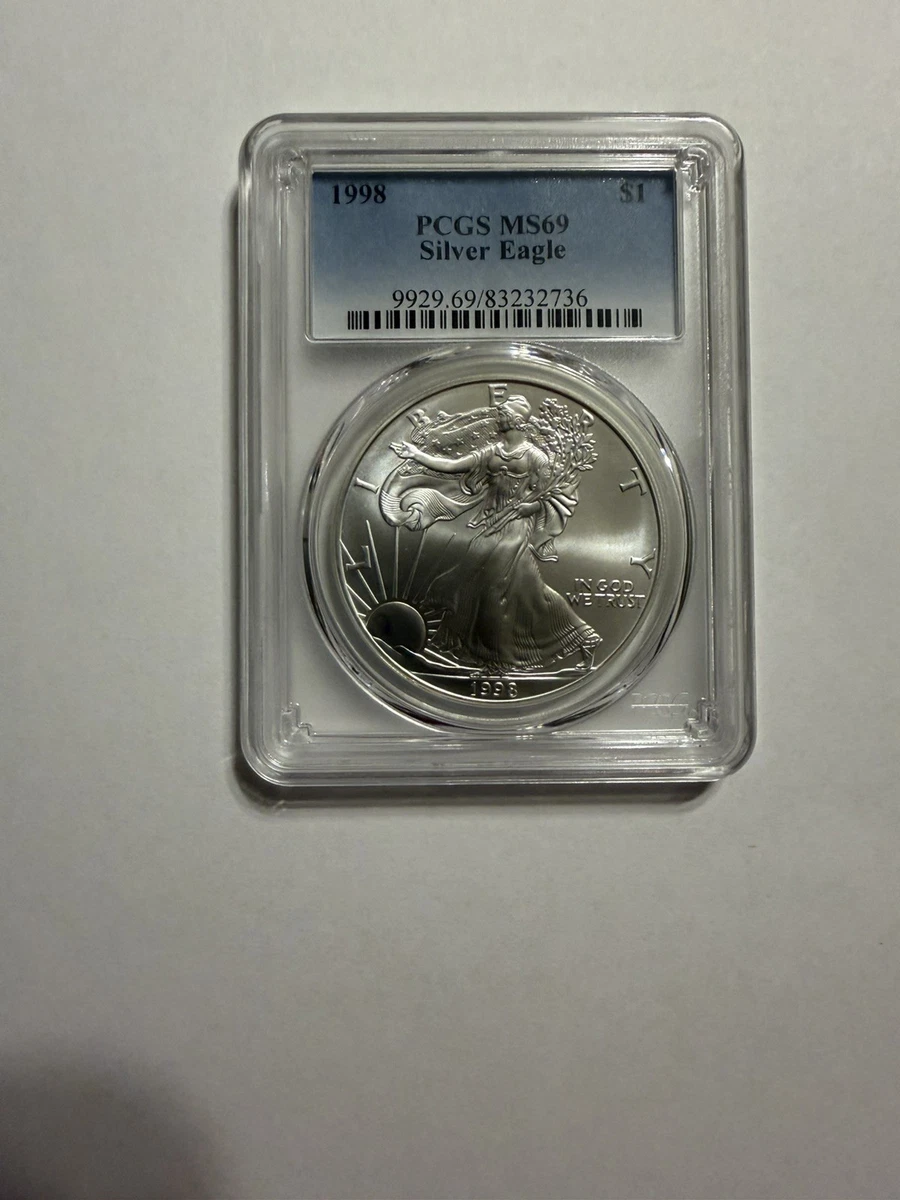 American Eagle MS 69 Graded 1998 Silver Bullion Coins for sale | eBay