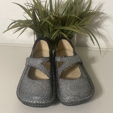 ALEGRIA leather mary janes Flats,comfy,walk work Womens 39- 8.5 USA