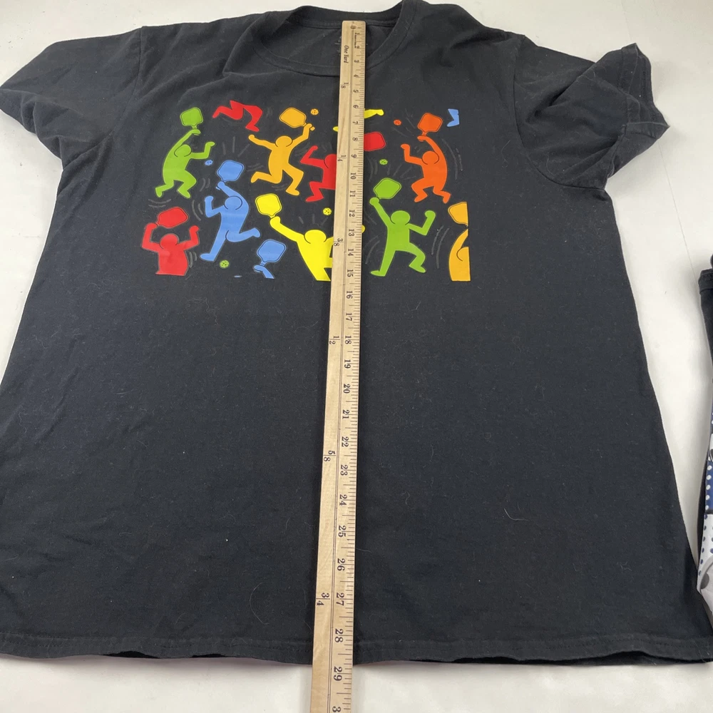 Pickleball Graphic T-shirts Lot Of 2 Men’s XL Cotton Black Short Sleeve Gildan