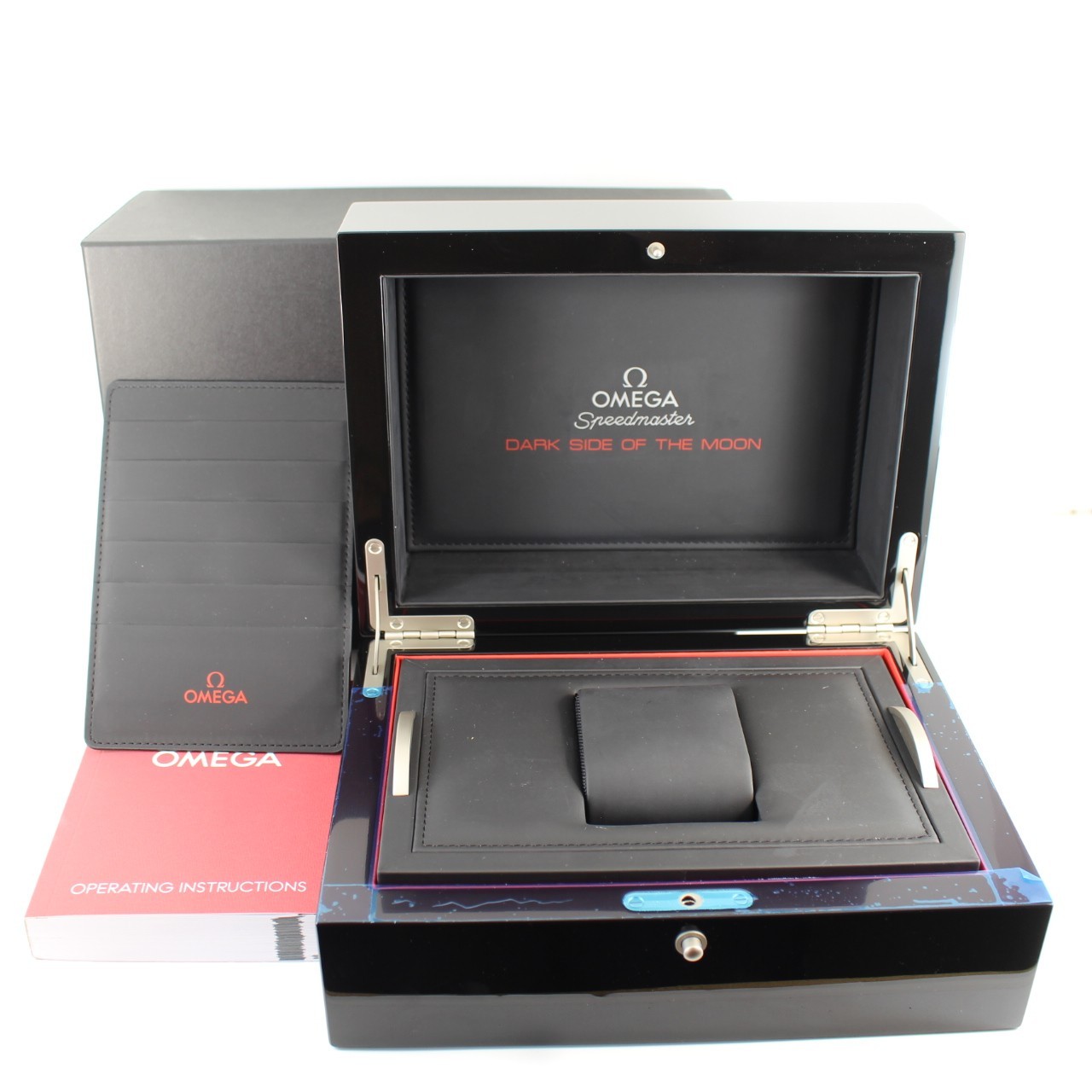 GENUINE OMEGA WATCH BOX SPEEDMASTER DARK SIDE OF THE MOON BLACK
