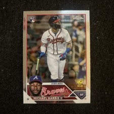 Michael Harris II 2023 Topps Chrome Base #79 Rookie Card RC Gold Cup Braves