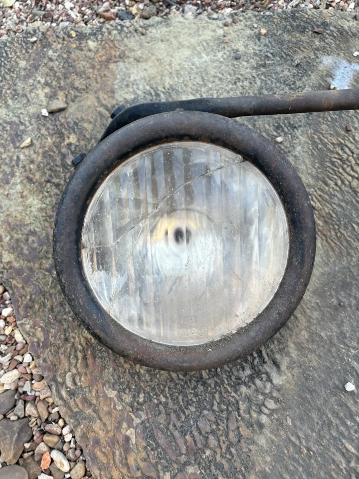 Par de montaje de lámpara de barra de faros Ford modelo A vintage original Foto 4 de 4