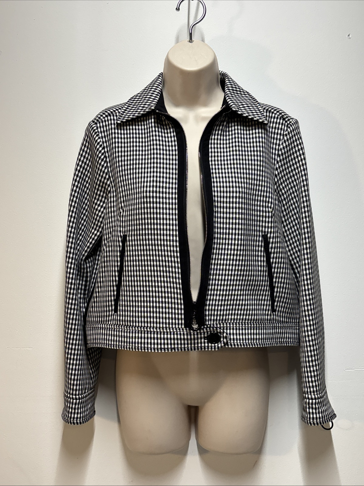 Max Mara Sportmax Code Zip Jacket - Black & White… - image 5