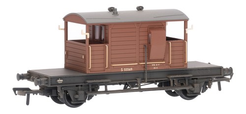 38-402B Bachmann Spur O 25T Pillbox Brake Van - Weathered (Gebraucht)