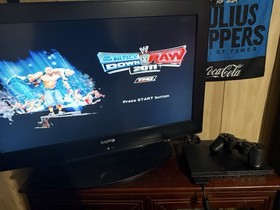 Sony PS2 PlayStation 2 Slim Console Tested  W/ Controllers And Memory Card