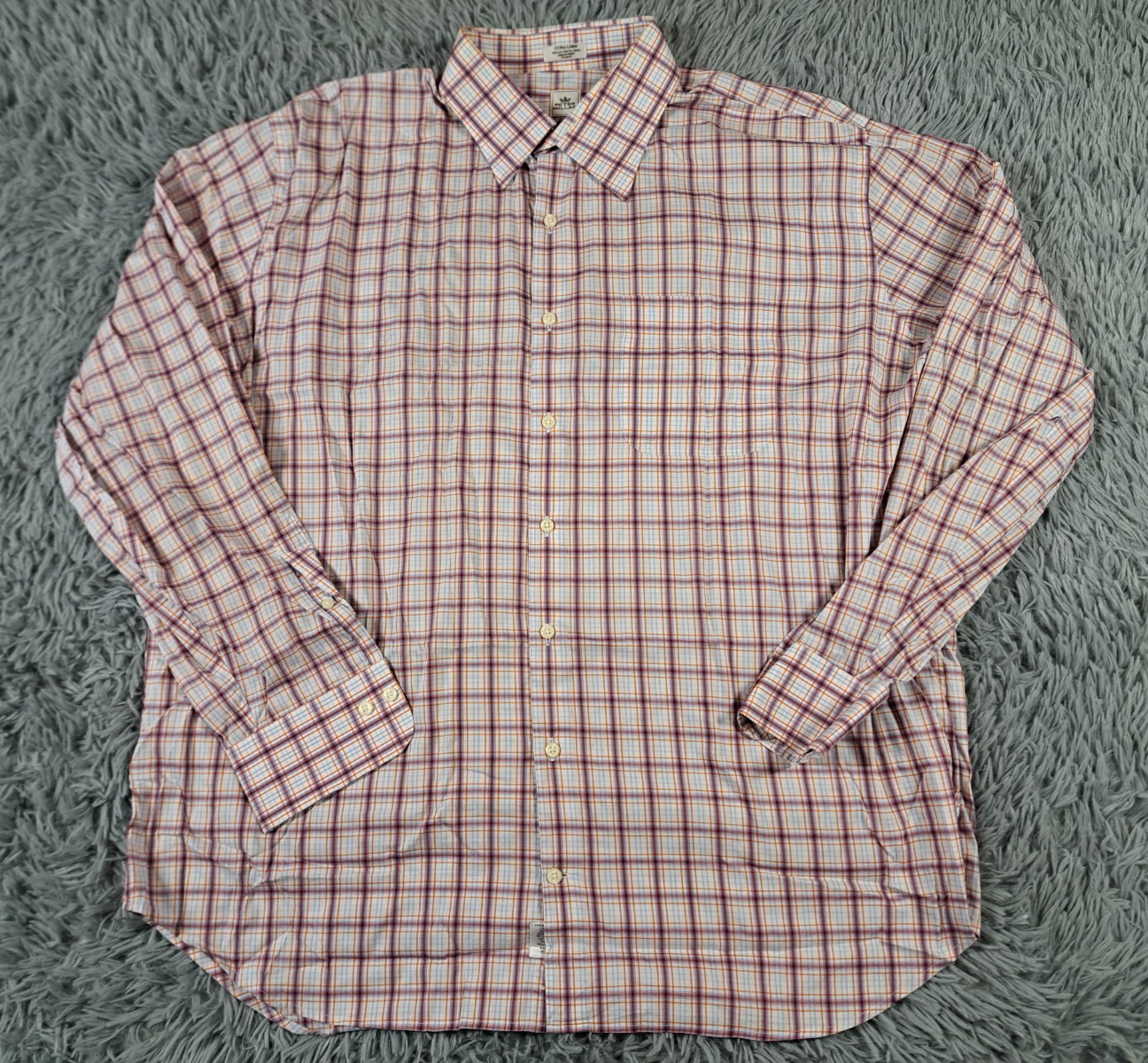 Peter Millar Shirt Mens XL Plaid Long Sleeve Button Up Stretch Multicolor Golf