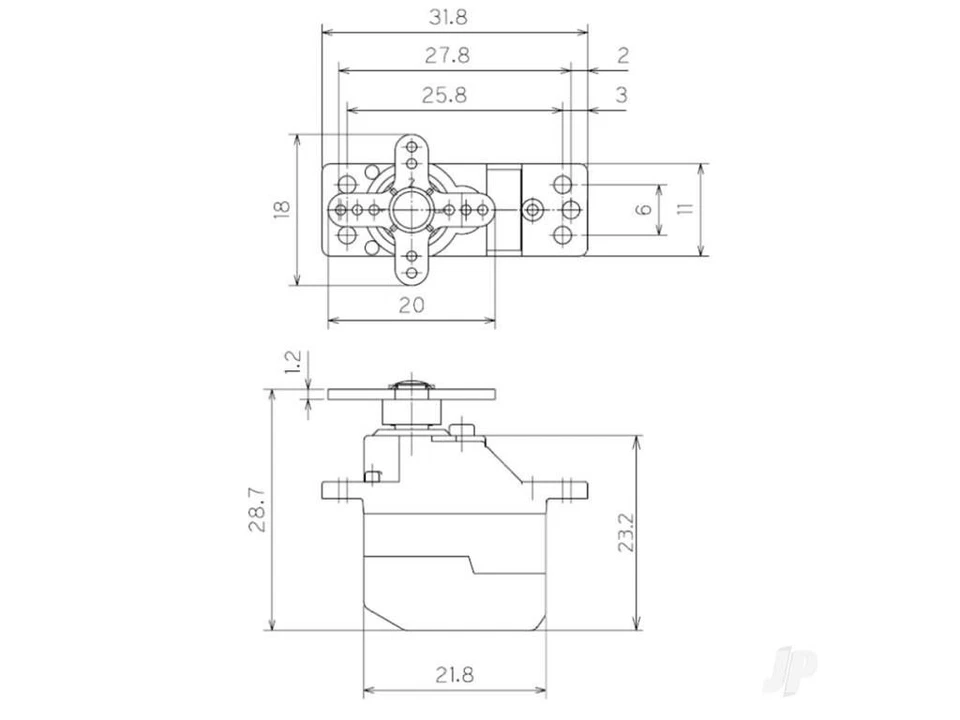 Futaba S3157 Mikro Digital Servo 1,7Kg 0,09S 4,8V - 6V : FUT05102421-3 - Bild 2 von 2