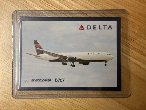 🔥RARE 2010 Delta Trading Card #22 Boeing 767 in MINT condition w/ holder - product listing photo