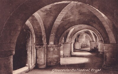 Postkarte - Gloucester Cathedral - Krypta