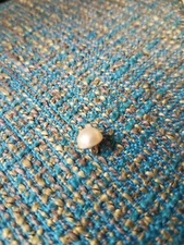 Pack of 10 Pearl look Metal Shank Half-round 1/4" Buttons