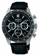 SEIKO SEIKO SELECTION SBTR021 Chronograph Men's Watch Black Dial From Japan NEW