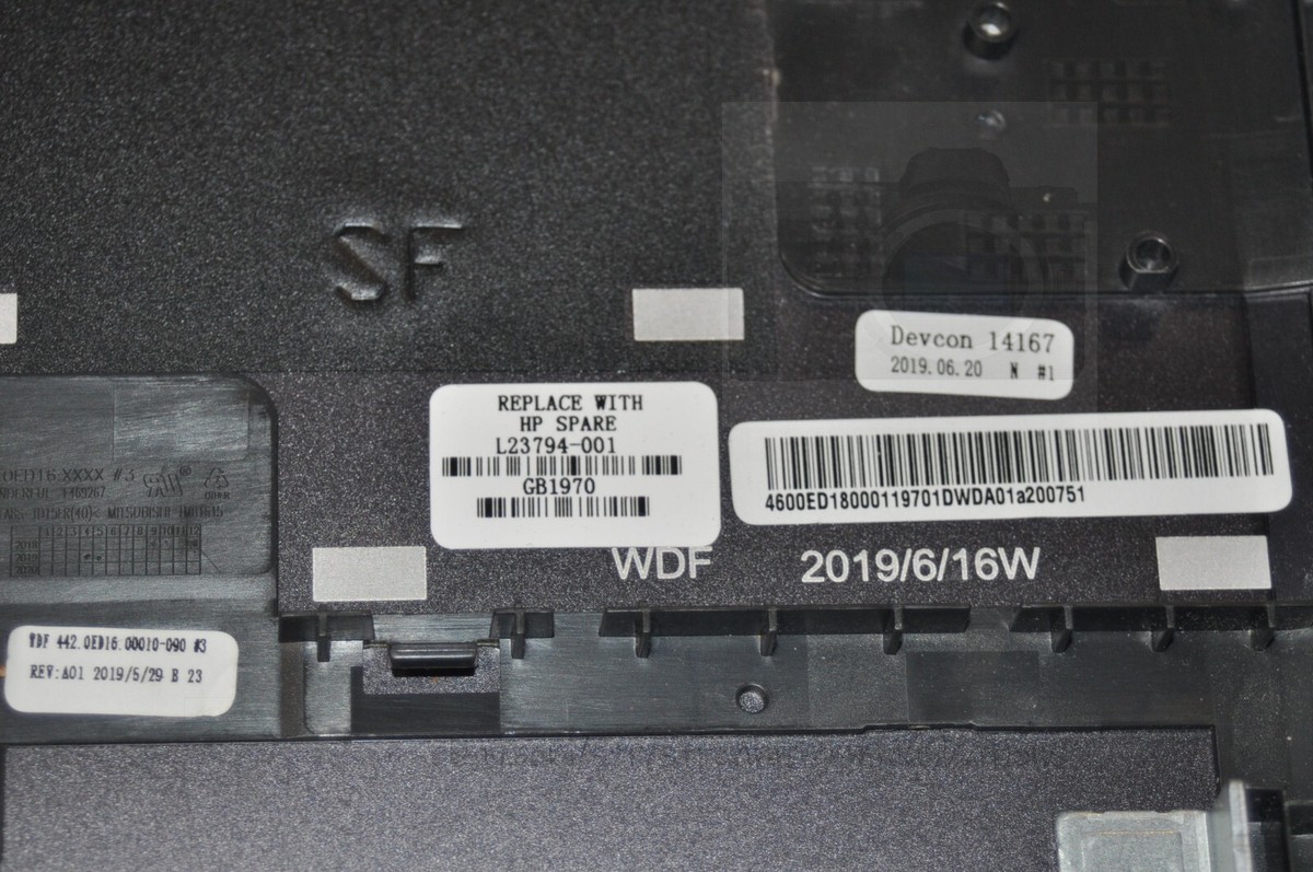 Custodia Inferiore Per HP ENVY X360 M6-AQ (M6-AQ003DX) - Colore Argento, Usata In Buone Condizioni - Foto 2