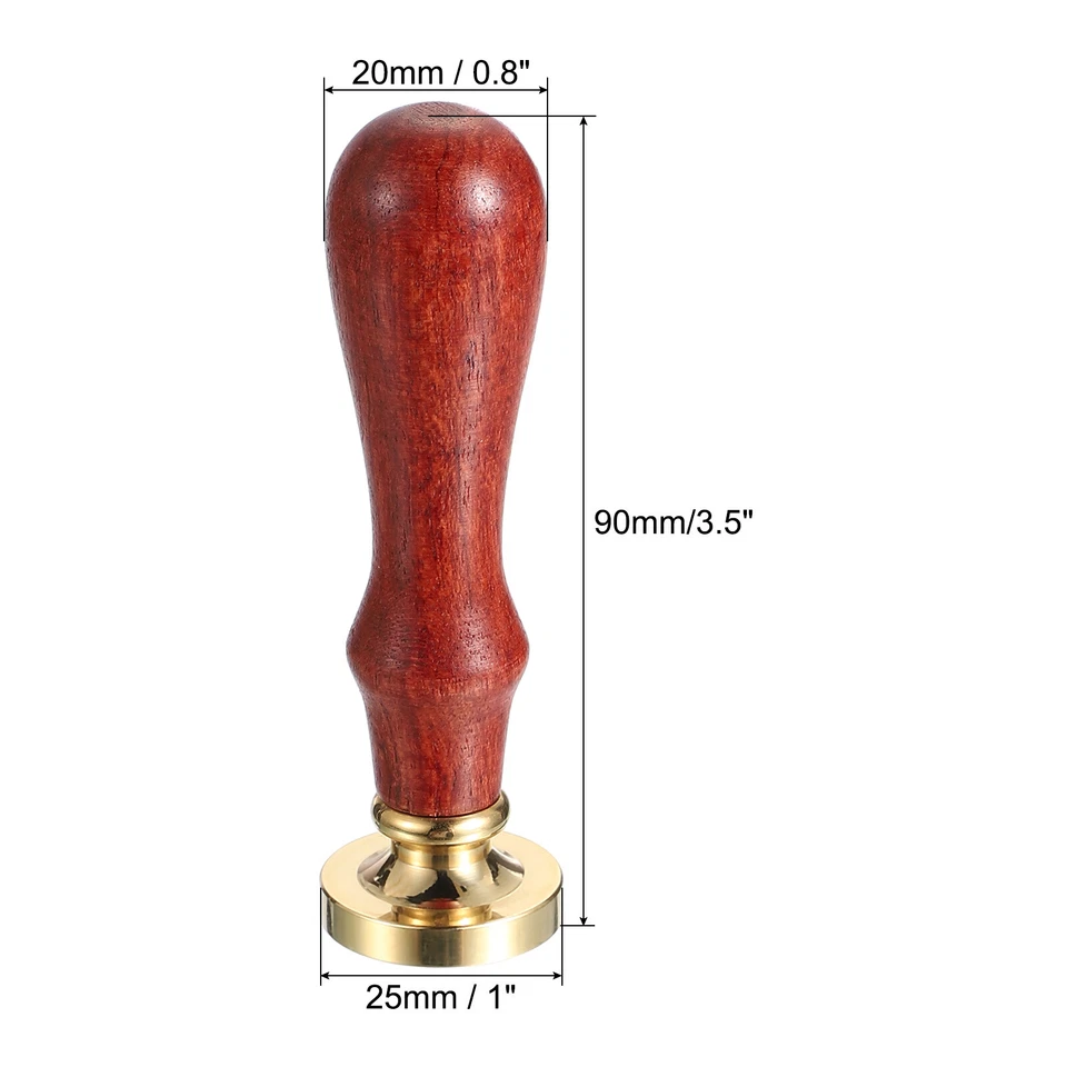 Flower Wax Seal Stamp, Sealing Wax Stamp Classic Retro, Brown Foto 2 de 4