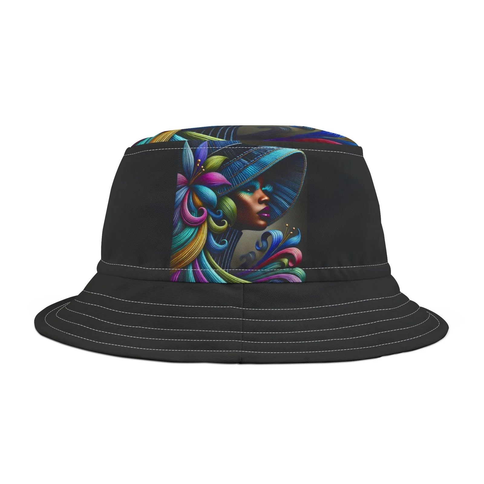 Denim Beauty Bucket Hat Trendy Women's Fashion Blue Denim Bucket #DB1