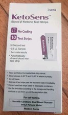 Ketosens Blood Ketone Test Strips 10 count - expires: 2025/6