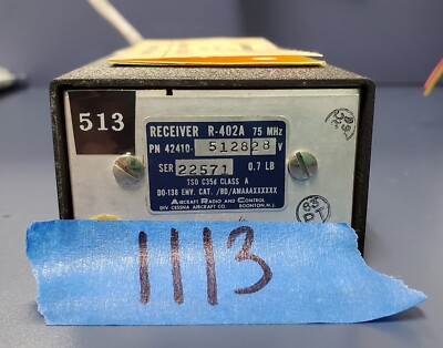 ARC R-402A Marker Beacon Receiver P/n 42410-5128 (AR)