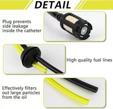 Tubo Benzina Trasparente 2x4mm X 1m - Per Tagliaerba, Motosega, Decespugliatore